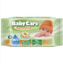 Babycare Μωρομάντηλα Chamomile 72τμχ