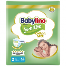Babylino Sensitive Mini No2 3-6kg S 64τμχ