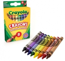 Crayola Πολύχρωμες Κηρομπογιές 8τμχ