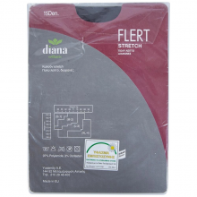 Diana Flert Stretch 15D Καλσόν (Μαύρο)