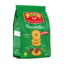 Tottis Bruschettini Παξιμαδάκια Μεσογειακά Vegan 80gr