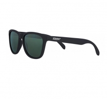 Zippo Ανδρικά Γυαλιά Ηλίου με Μαύρο Κοκκάλινο Σκελετό και Πράσινο Φακό OB202-05pbg