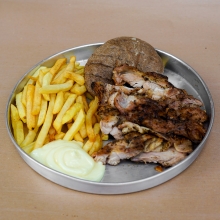 Κοντοσούβλι Κοτόπουλο Μερίδα