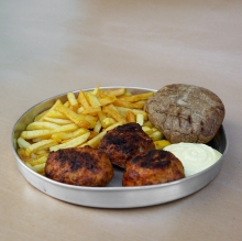 Μπιφτέκι Κοτόπουλο Μερίδα