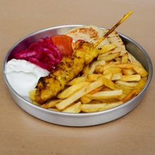 Ανοιχτή Πίτα Καλαμάκι Κοτόπουλο