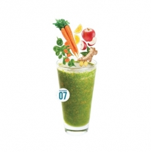 Χυμός Τζίντζερ - Μήλο - Σπανάκι - Καρότο - Λεμόνι