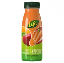 Life Μήλο - Πορτοκάλι - Βερίκοκο 250ml