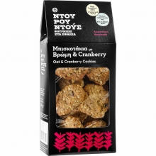 Ντουρουντούς Μπισκοτάκια με Βρώμη και Cranberry 150gr