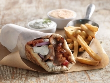 Πίτα με Μπιφτέκι Λαχανικών