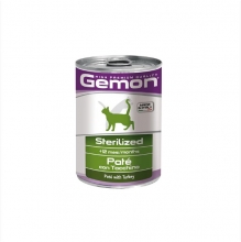 Gemon Sterilized με Γαλοπούλα Πατέ Γάτας 400gr