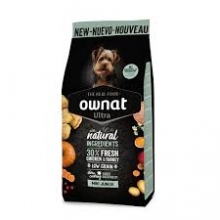 Ownat Ultra Low Grain Mini Junior με Κοτόπουλο και Γαλοπούλα 400gr