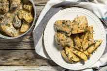 Κοτόπουλο Φούρνου με Πατάτες