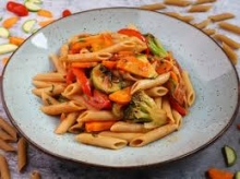 Πένες με Μανιτάρια και Πιπεριές