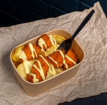 1 Μερίδα Κοτομπουκιές Regular + 1 Amita Πορτοκάλι - Βερίκοκο - Μήλο 250ml