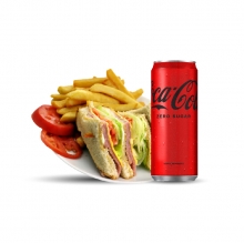1 Club Sandwich + 1 Αναψυκτικό 330ml επιλογής