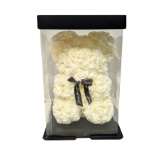 Rose Bear Λευκό 25cm