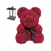 Rose Bear Μπορντώ 40cm