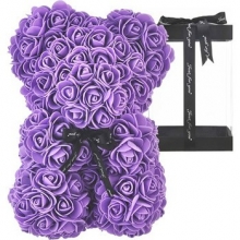 Rose Bear Μωβ 25cm