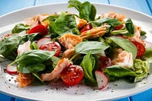 Σαλάτα Di Salmone Gamberi