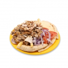 Ανοιχτή Πίτα Γύρος Χοιρινός