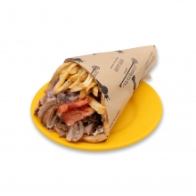 Πίτα Γίγας με Μπιφτέκι Λαχανικών