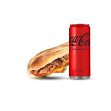1 Double Souvlaki + 1 Coca-Cola 330ml