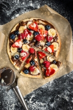 Γλυκιά Πίτσα Merenda, Μπισκότο, Μπανάνα και Τρούφα
