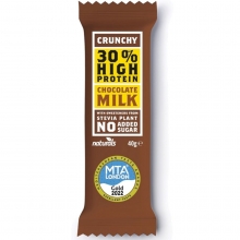 Protein Crunchy Μπάρα με 30% Πρωτεΐνη με Σοκολάτα Γάλακτος Naturals 40gr