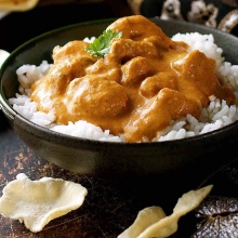 1 Butter Chicken + 1 Plain Rice + 1 Coca-Cola 330ml επιλογής