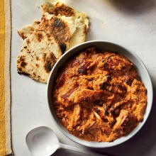 1 Vegetable Samosa + 1 Chicken Tikka Butter Masala + 1 Lamb Bhuna + 1 Plain Rice + 1 Butter Naan