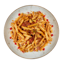 1 Ζυμαρικά Αραμπιάτα Κοτόπουλο + 1 Coca-Cola 330ml επιλογής