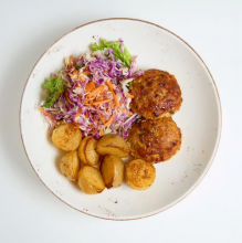 Chicken Patty and Baby Potatoes (Performance Menu)