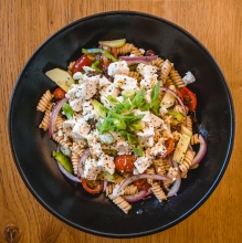 Greek Pasta Salad (νηστίσιμη)