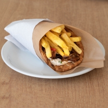 Πίτα Καλαμάκι Χαλούμι