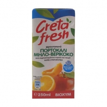 Creta Fresh Πορτοκάλι - Μήλο - Βερίκοκο 250ml