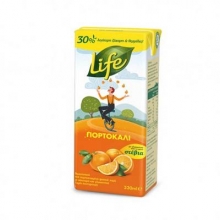Life Πορτοκάλι 100% Χυμός 330ml
