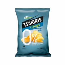 Tsakiris Chips 0% Προσθήκη Αλατιού 130gr
