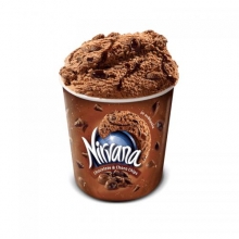 Παγωτό Nirvana Chocolate and Chocolate Chips 850ml (κύπελλο)