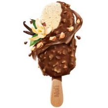 Παγωτό Nuii Almond and Java Vanilla (ξυλάκι)