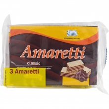 Amaretti Γκοφρέτα Κρέμα Κακάο 3*45γρ.