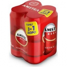 Amstel 500ml (3+1 ΔΩΡΟ)