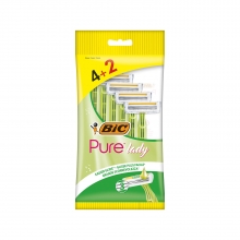 Bic Pure 3 Lady Ξυραφάκια Σώματος μιας Χρήσης 4+2τμχ