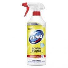 Klinex Power Foam Ενεργός Αφρός Καθαρισμού για Λεκάνη και Μπάνιο Λεμόνι 435ml