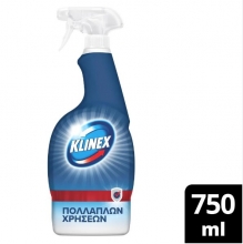Klinex Με Ενεργό Χλώριο Καθαριστικό Spray Γενικής Χρήσης 750ml