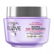 LOreal Paris Elvive Hydra Hyaluronic Μάσκα Μαλλιών για Επανόρθωση 300ml