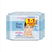 Pom Pon Υγρά Μαντηλάκια Micellaire Double Pack 2*20τμχ