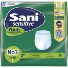 Sani Sensitive Πάνες Ακράτειας No 3 Large 14τεμ.