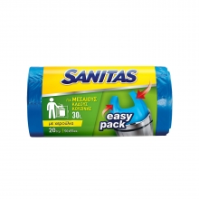 Sanitas Easy Pack Σακούλες Απορριμμάτων 50*55εκ. 20τμχ