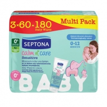Septona Μωρομάντηλα Calm N Care Sensitive 3*60τεμ