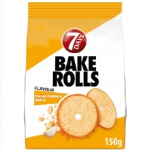 7Days Bake Rolls Ιταλικό Τυρί και Σκόρδο 150gr